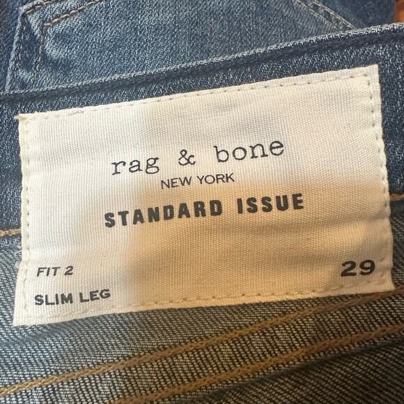Men's Rag & Bone Standard Issue Slim Jeans sz 29 Slim Fit Men's Jeans Medium - Picture 4 of 8